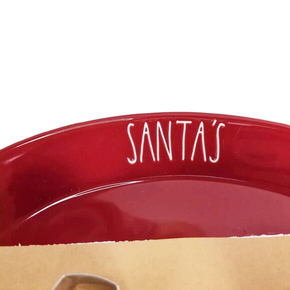 Rae Dunn Santa's Cookie Exchange 13" Platter & 4 Steel Cutters Christmas *NEW* - Picture 4 of 6